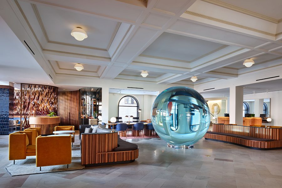 21c Museum Hotel St. Louis lobby