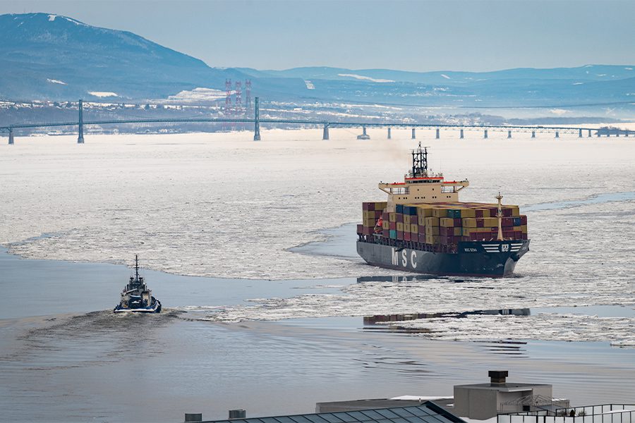 cargo ship quebec city canada tariffs