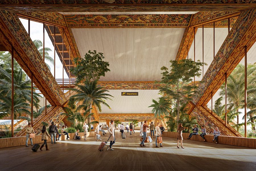 Gelephu International Airport Bhutan interior architecture BIG