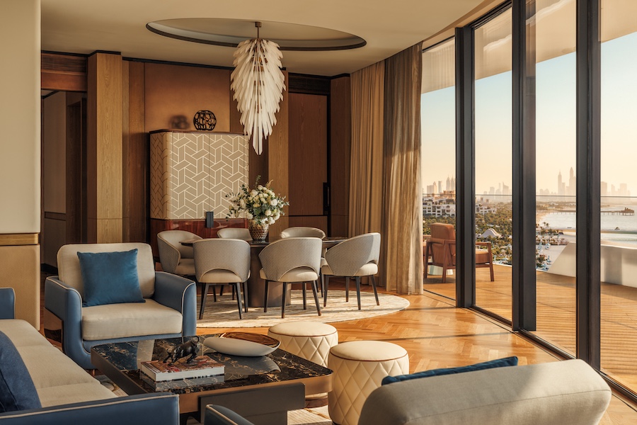 Jumeirah Marsa Al Arab Ocean Grand Terrace Suite Living room outdoor terrace