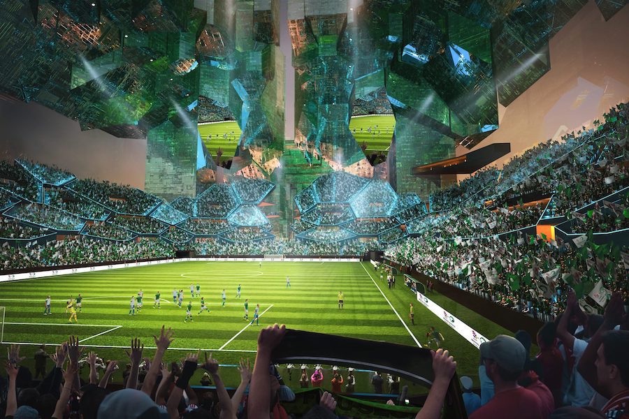 fifa neom stadium inside pitch soccer field