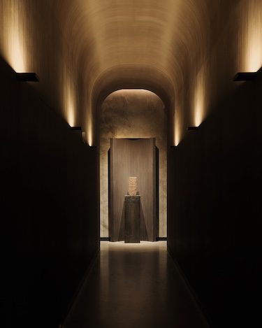 remedy place boston social wellness club functional medicine sauna bath hallway ambient lighting