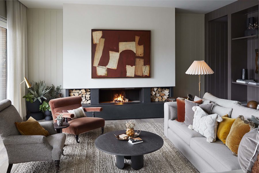 The Reserve,The Lakes by YOO, Cotswolds, UK living room seating fireplace lounge